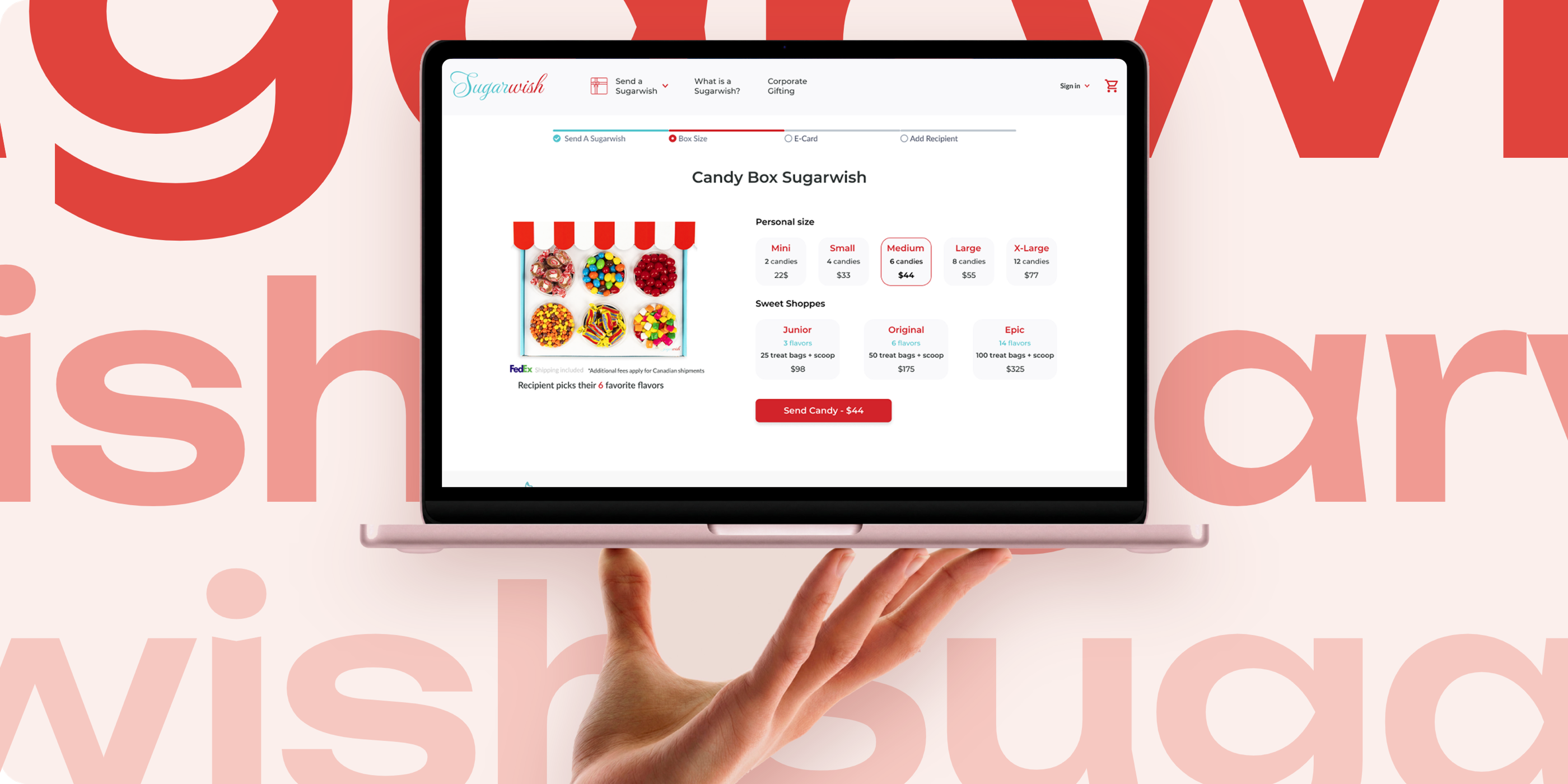 Sugarwish ordering flow redesign
